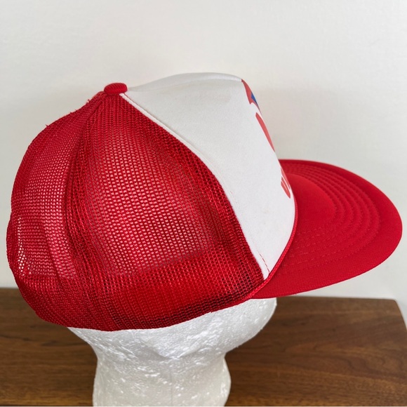 Van Dorn Skate Invitational Retro Trucker Hat Cap White Red Snapback - Picture 4 of 12